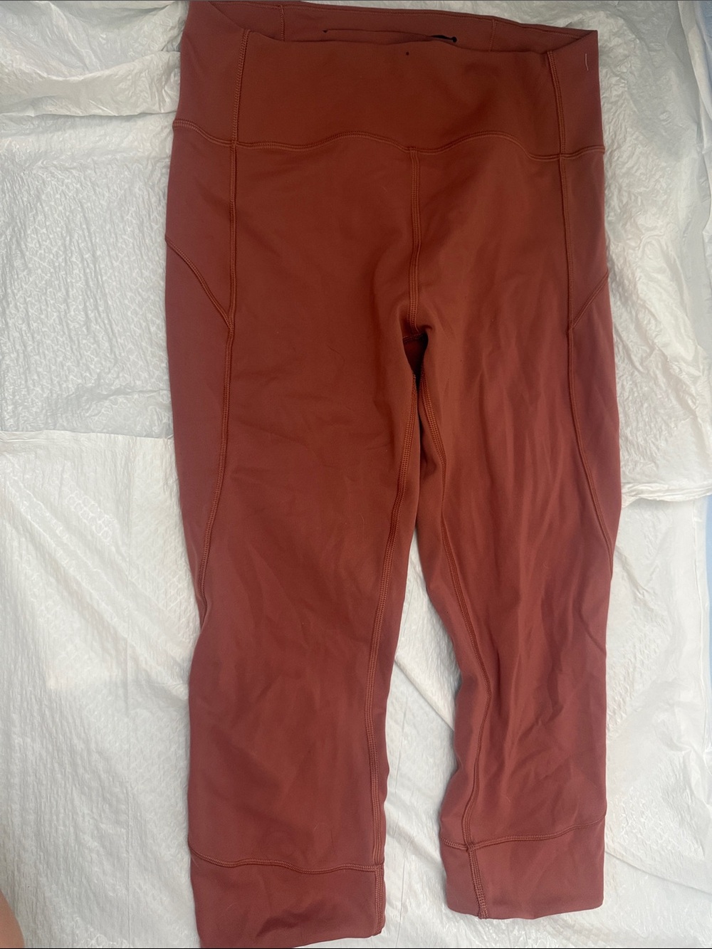 lululemon athletica rust capri leggings